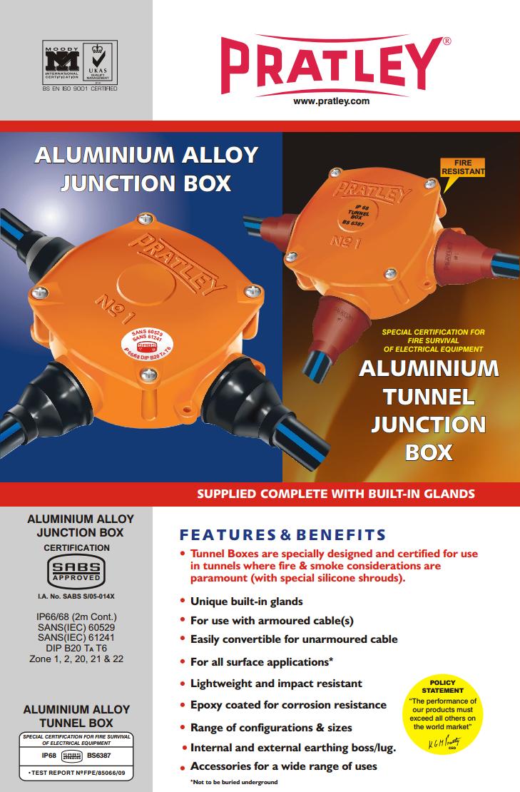 8 Aluminium alloy junction boxes